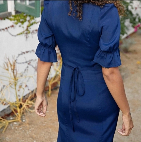 NWT Christy Dawn Midnight Blue Lennon Dress XS - Picture 4 of 7